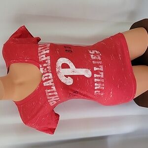 Distressed Philadelphia Phillies Sports Tee (M)